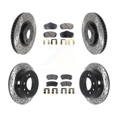 Transit Auto KDT-100871 Disc Brake Kit for 2015 Hyundai Tucson - Front and Rear