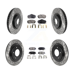 Transit Auto KDT-100872 Disc Brake Kit for 2014-2016 Hyundai Sonata, Kia Cadenza - Front and Rear