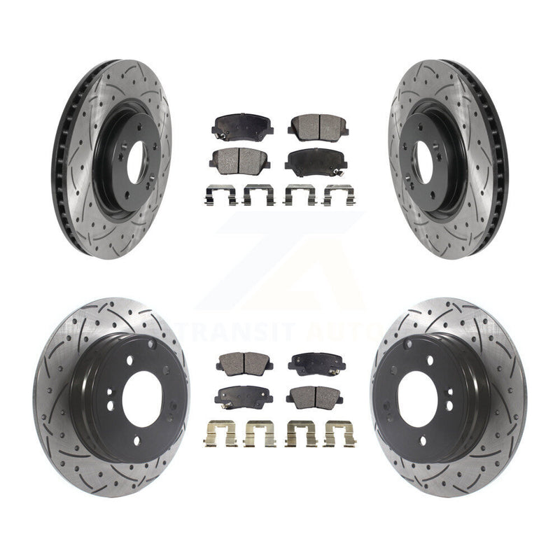 Transit Auto KDT-100875 Disc Brake Kit for 2012-2017 Hyundai Azera - Front and Rear