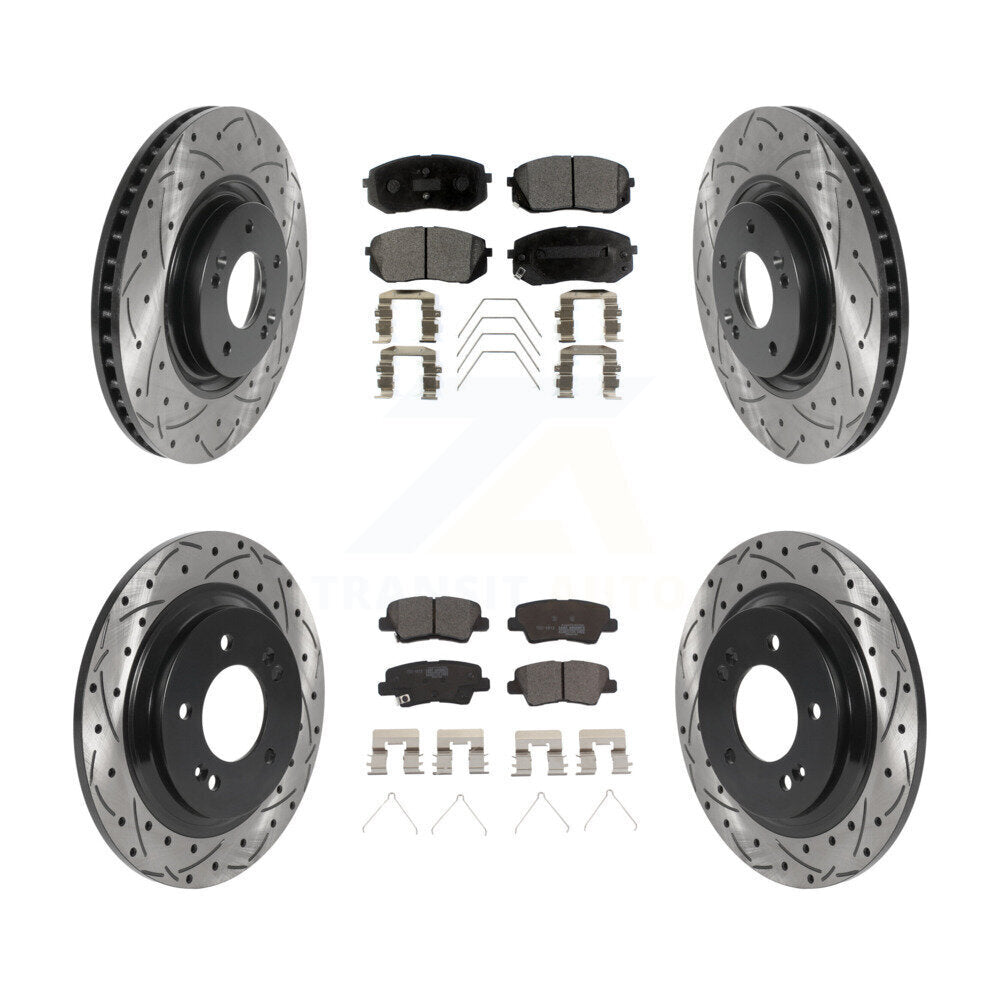 Transit Auto KDT-100880 Disc Brake Kit for 2016-2019 Kia Optima - Front and Rear