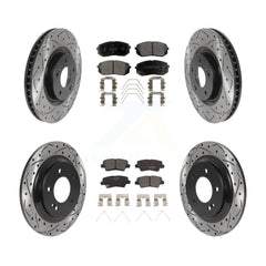 Transit Auto KDT-100880 Disc Brake Kit for 2016-2019 Kia Optima - Front and Rear