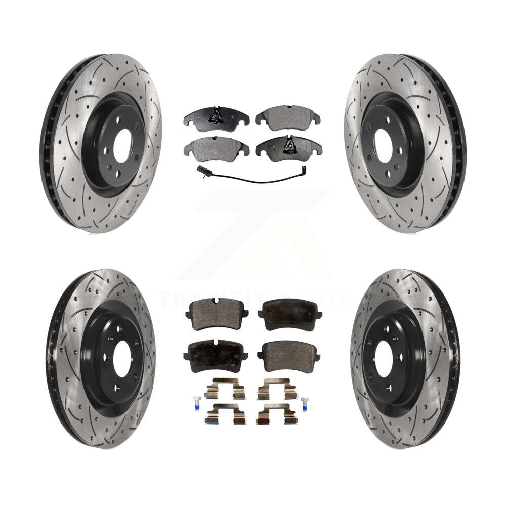 Transit Auto KDT-100881 Disc Brake Kit for 2014 Audi A6 - Front and Rear