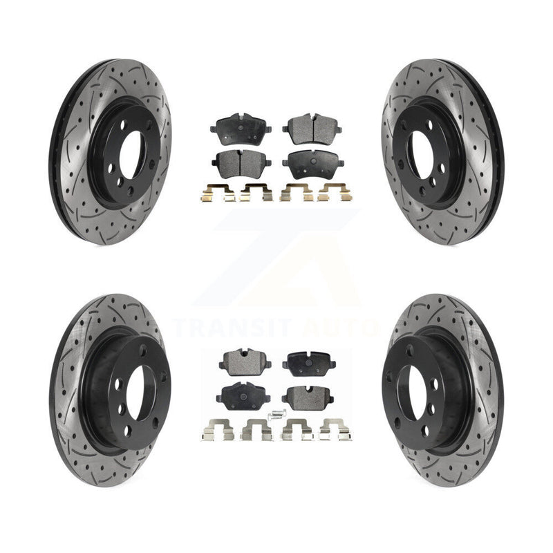 Transit Auto KDT-100884 Disc Brake Kit for 2011-2015 Mini Cooper Paceman, Mini Cooper Countryman - Front and Rear