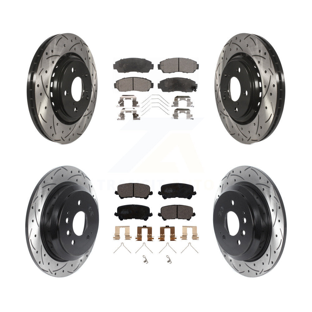 Transit Auto KDT-100889 Disc Brake Kit for 2019-2024 Honda Passport - Front and Rear
