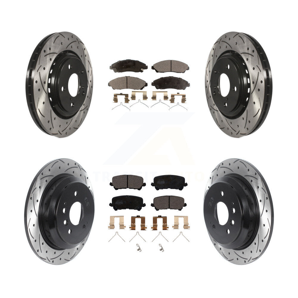 Transit Auto KDT-100890 Disc Brake Kit for 2016-2024 Honda Ridgeline, Honda Pilot - Front and Rear
