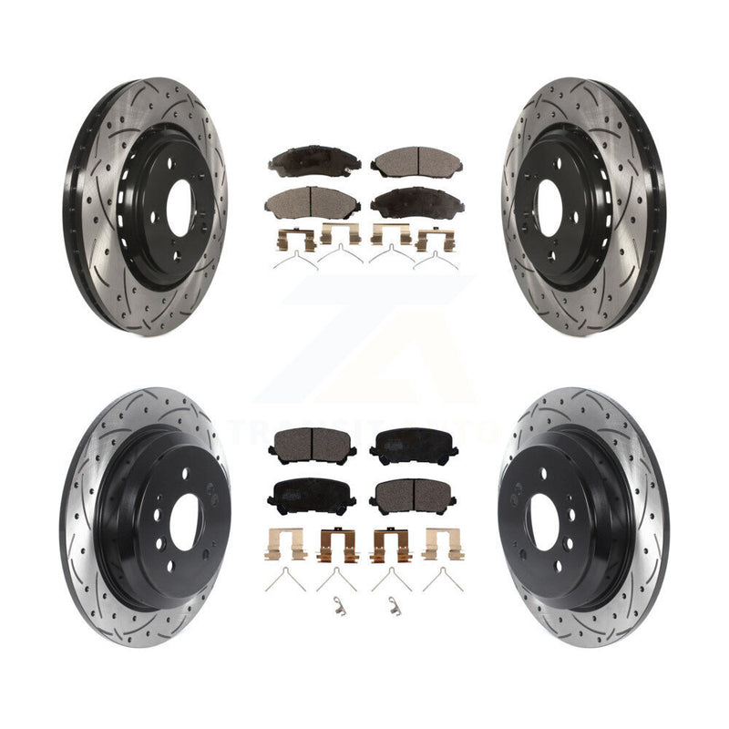 Transit Auto KDT-100890 Disc Brake Kit for 2016-2024 Honda Ridgeline, Honda Pilot - Front and Rear