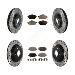 Transit Auto KDT-100891 Disc Brake Kit for 2013-2020 INFINITI QX30, Mercedes-Benz CLA250 and More - Front and Rear