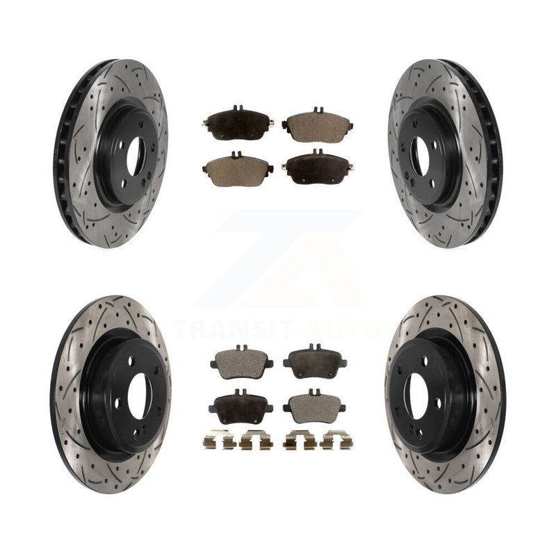 Transit Auto KDT-100891 Disc Brake Kit for 2013-2020 INFINITI QX30, Mercedes-Benz CLA250 and More - Front and Rear