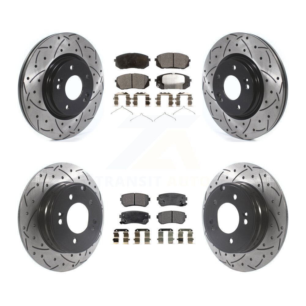 Transit Auto KDT-100895 Disc Brake Kit for 2015-2016 Hyundai Sonata - Front and Rear