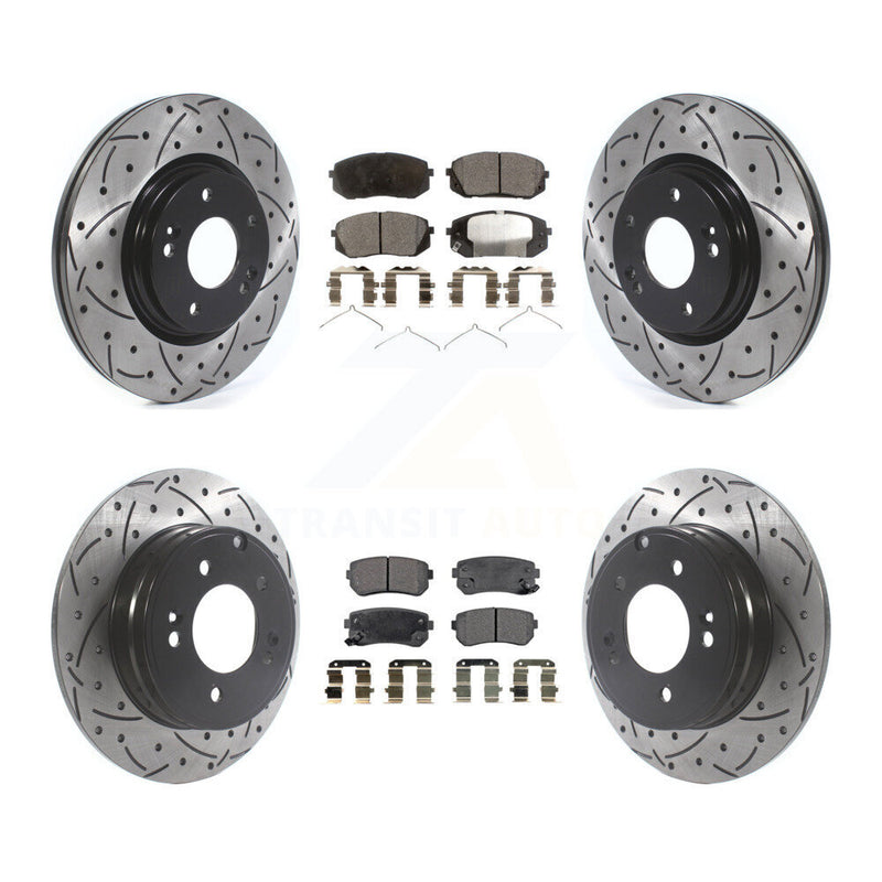 Transit Auto KDT-100895 Disc Brake Kit for 2015-2016 Hyundai Sonata - Front and Rear