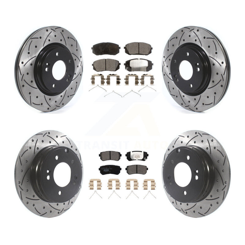 Transit Auto KDT-100896 Disc Brake Kit for 2016-2019 Kia Optima - Front and Rear