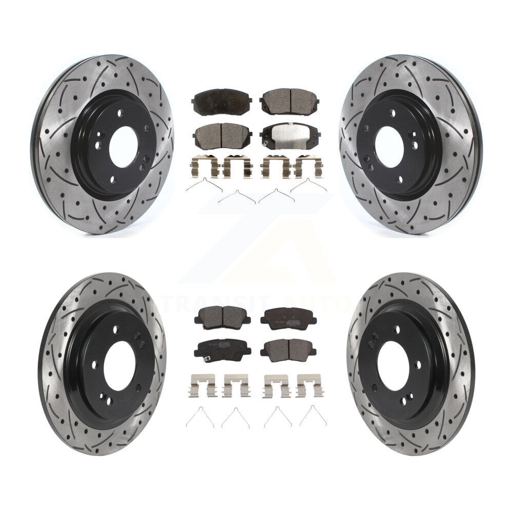 Transit Auto KDT-100897 Disc Brake Kit for 2017-2019 Kia Optima - Front and Rear
