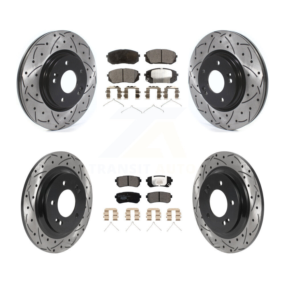 Transit Auto KDT-100898 Disc Brake Kit for 2016 Kia Optima - Front and Rear