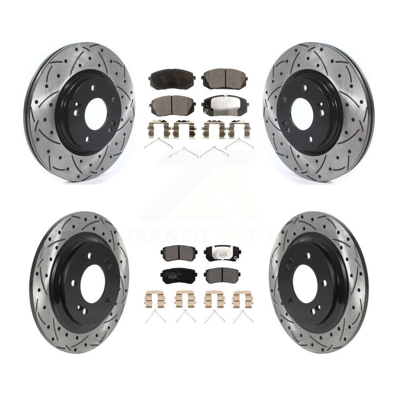 Transit Auto KDT-100898 Disc Brake Kit for 2016 Kia Optima - Front and Rear