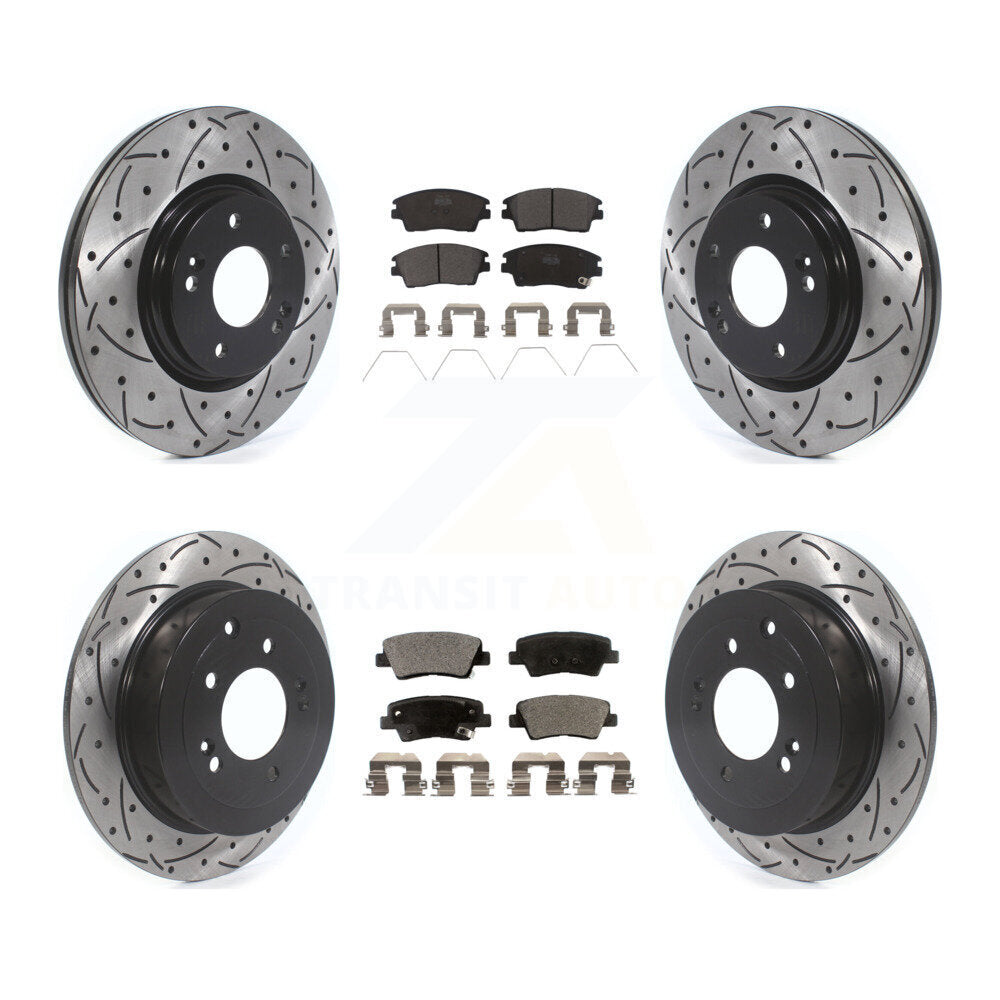 Transit Auto KDT-100899 Disc Brake Kit for 2016-2022 Hyundai Tucson, Kia Sportage - Front and Rear