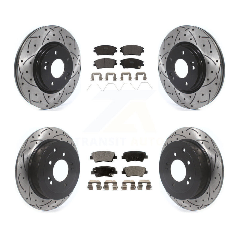 Transit Auto KDT-100899 Disc Brake Kit for 2016-2022 Hyundai Tucson, Kia Sportage - Front and Rear