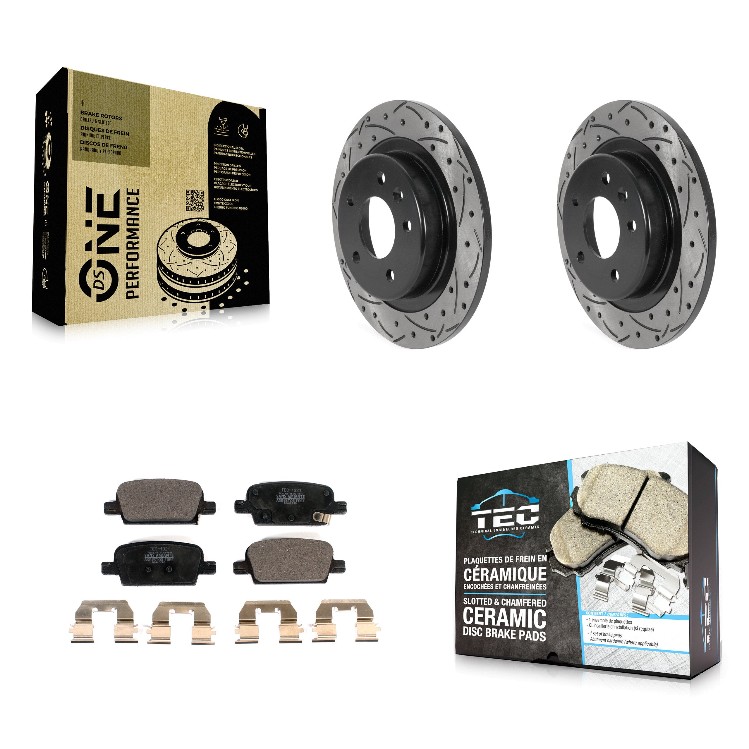 Transit Auto KDT-100907 Disc Brake Kit for 2016-2022 Chevrolet Malibu - Rear