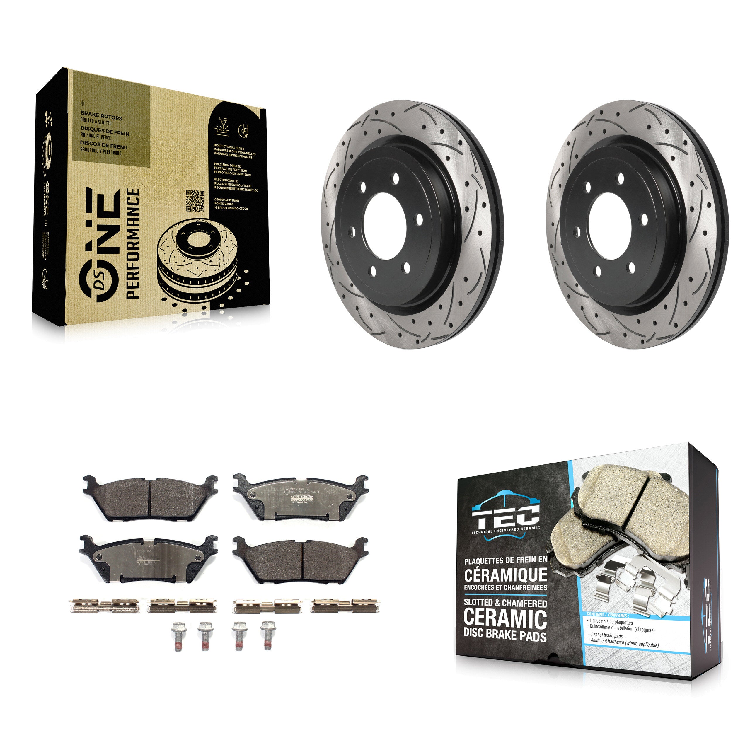 Transit Auto KDT-100915 Disc Brake Kit for 2018-2021 Ford Expedition, Ford F-150, Lincoln Navigator - Rear