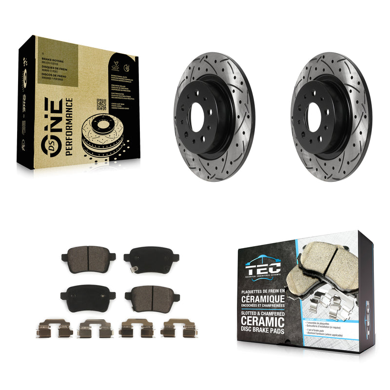 Transit Auto KDT-100917 Disc Brake Kit for 2014-2020 Fiat 500L - Rear