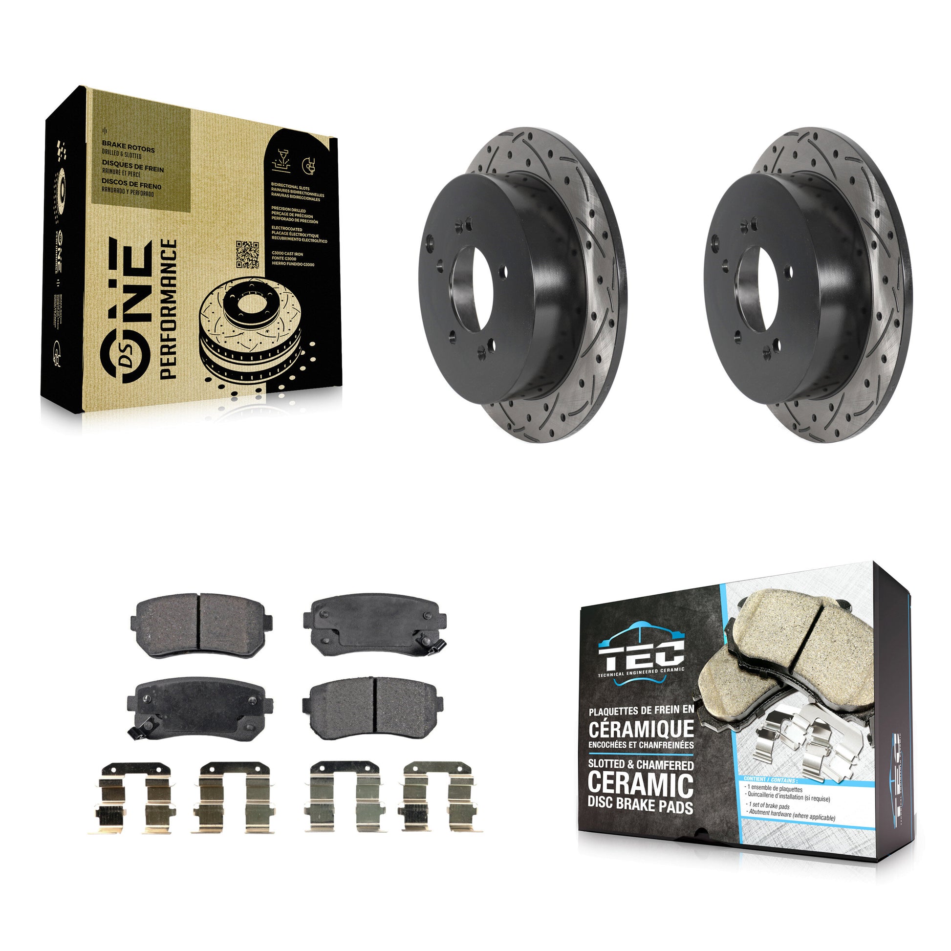 Transit Auto KDT-100918 Disc Brake Kit for 2010-2016 Kia Sportage, Hyundai Tucson - Rear