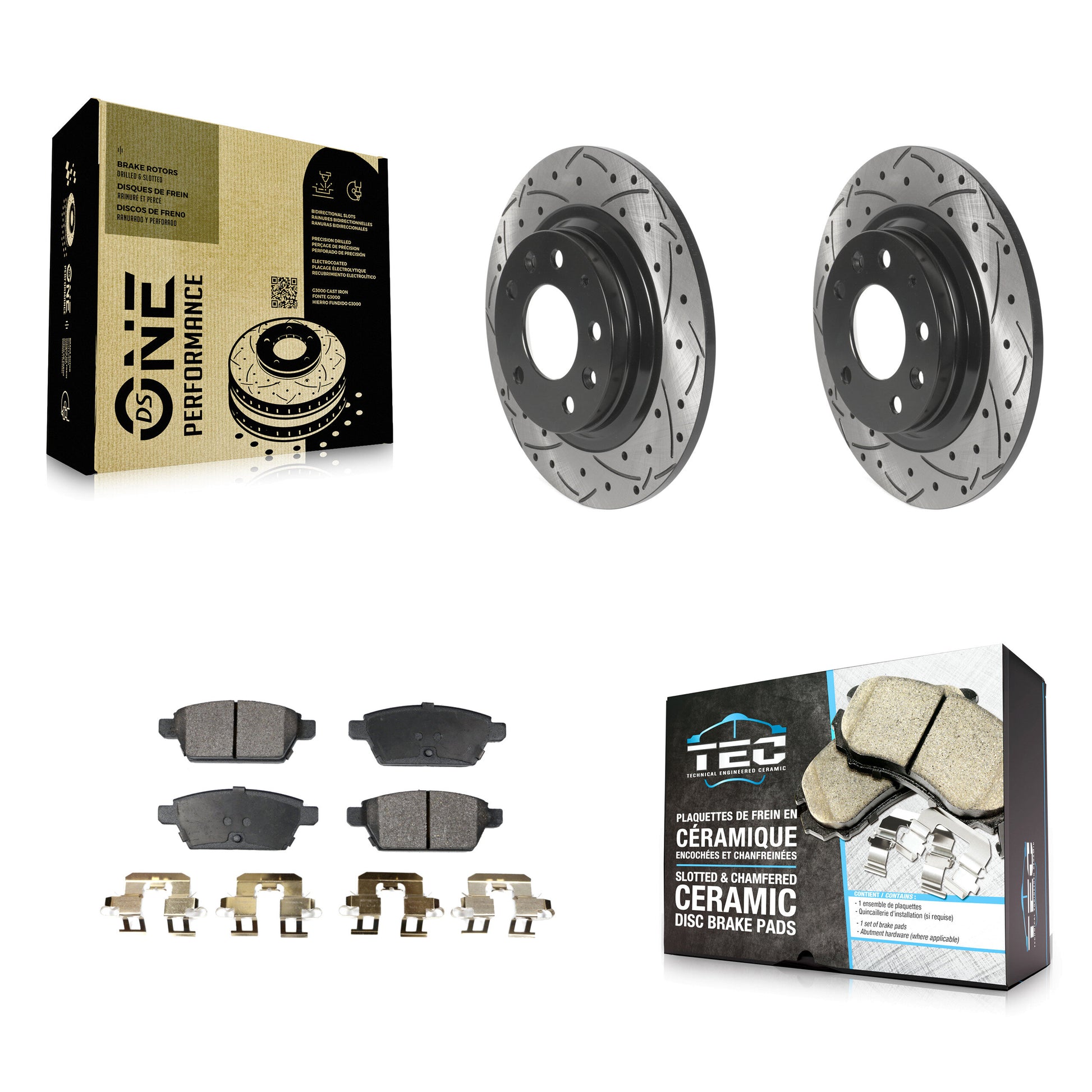 Transit Auto KDT-100920 Disc Brake Kit for 2006-2013 Mazda 6, Lincoln MKZ and More - Rear