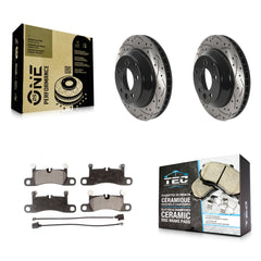 Transit Auto KDT-100923 Disc Brake Kit for 2011-2018 Porsche Cayenne, Volkswagen Touareg - Rear