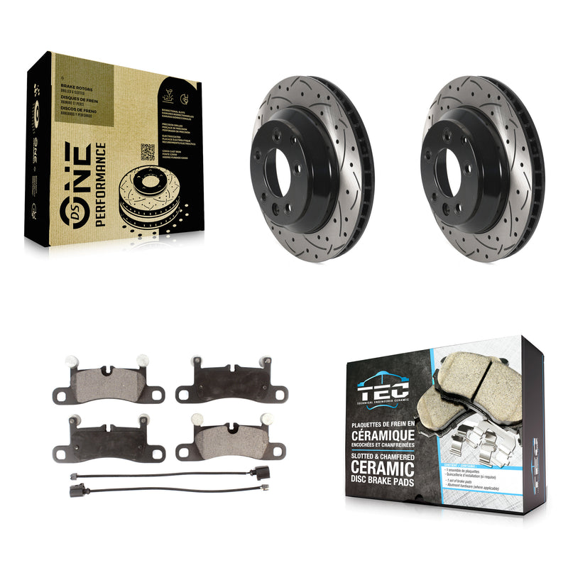 Transit Auto KDT-100923 Disc Brake Kit for 2011-2018 Porsche Cayenne, Volkswagen Touareg - Rear