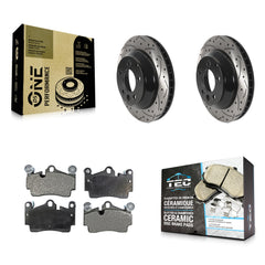 Transit Auto KDT-100924 Disc Brake Kit for 2003-2015 Audi Q7, Porsche Cayenne, Volkswagen Touareg - Rear