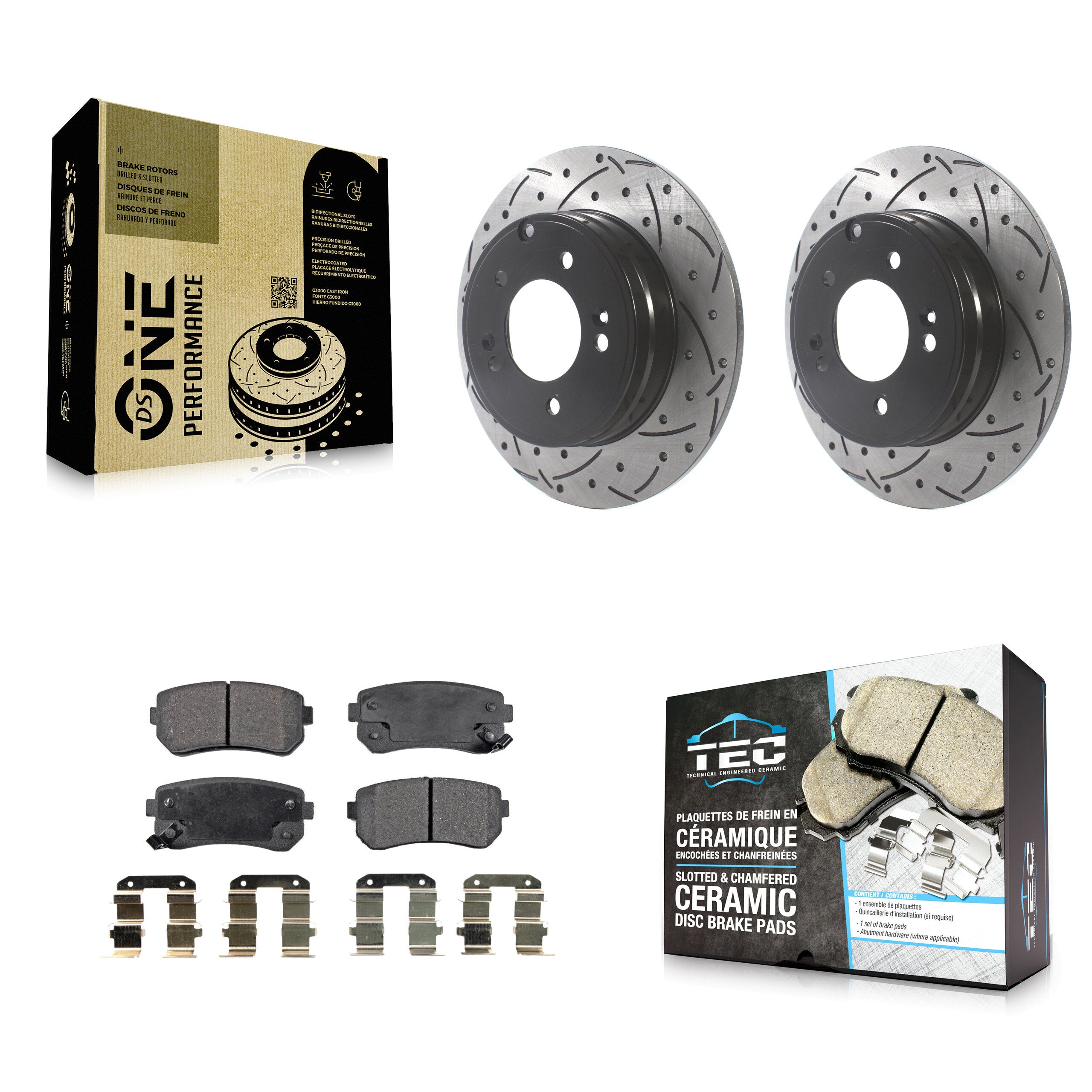 Transit Auto KDT-100927 Disc Brake Kit for 2014-2017 Hyundai Tucson, Hyundai Sonata, Kia Cadenza - Rear