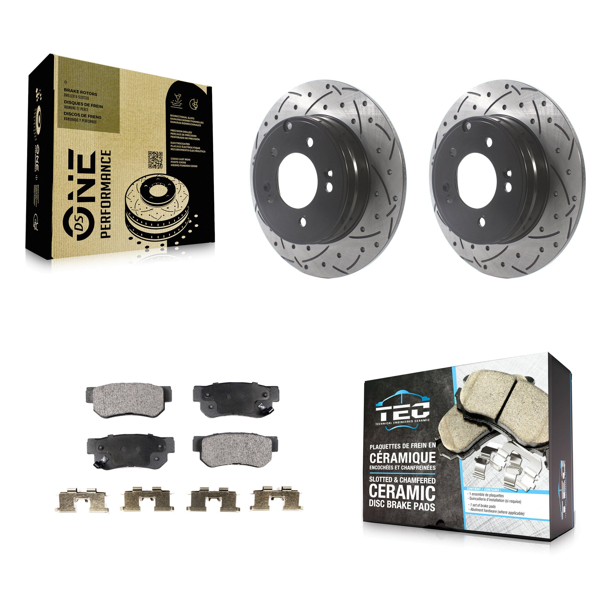 Transit Auto KDT-100930 Disc Brake Kit for 2006-2008 Hyundai Sonata - Rear