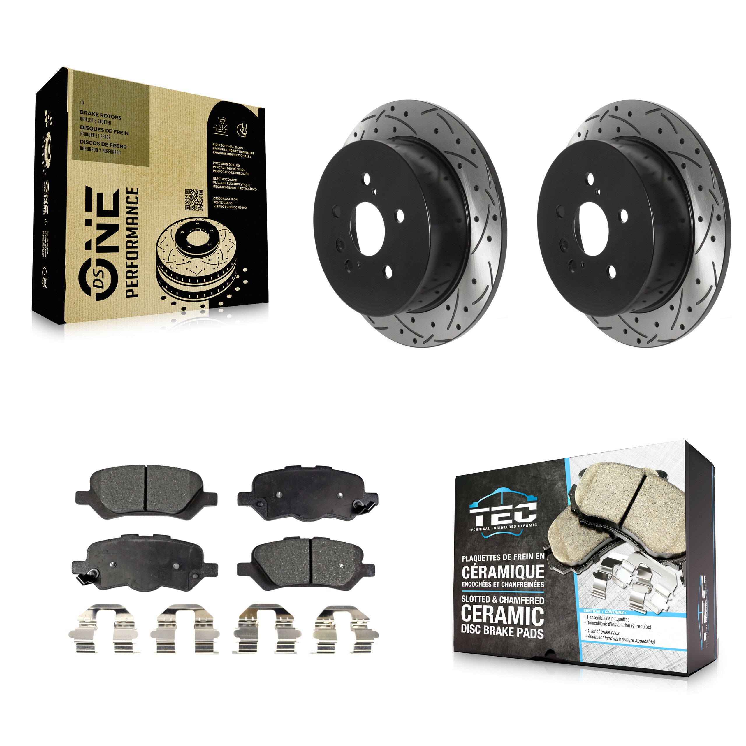 Transit Auto KDT-100937 Disc Brake Kit for 2009-2016 Toyota Venza - Rear