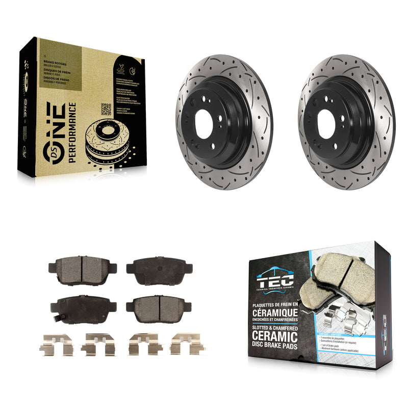Transit Auto KDT-100938 Disc Brake Kit for 2009-2014 Acura TL - Rear