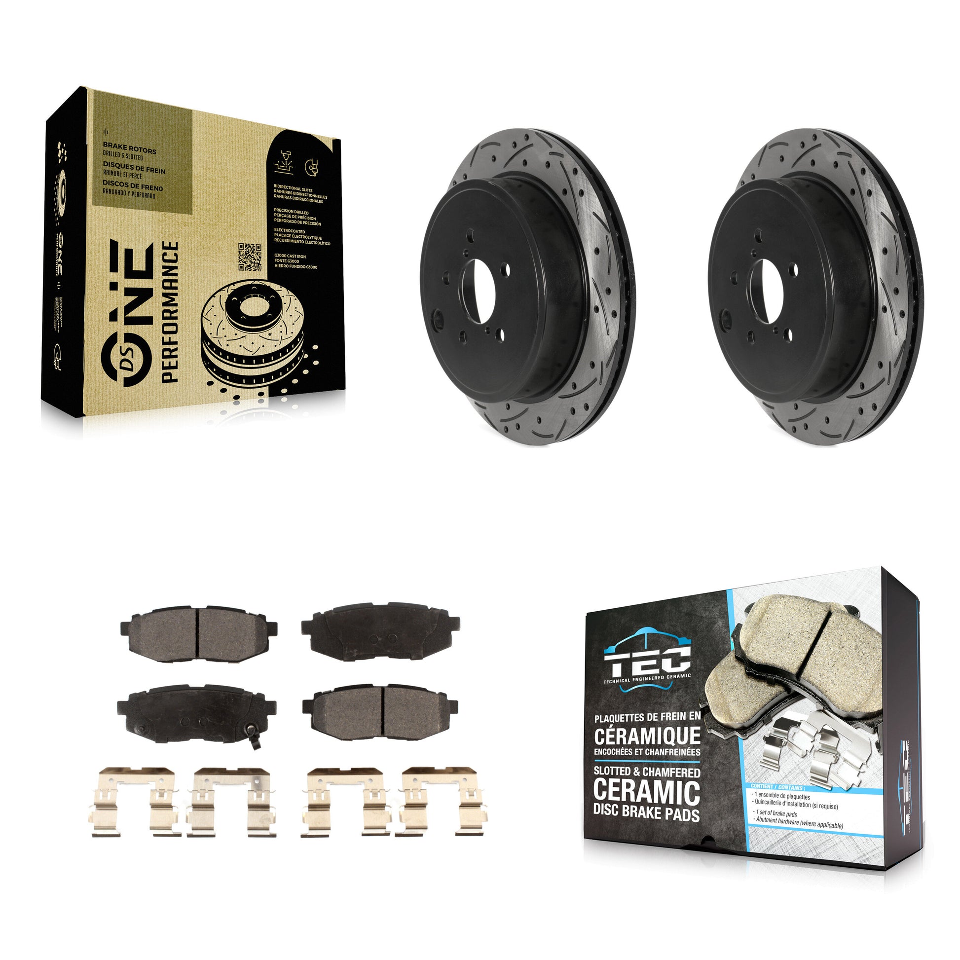 Transit Auto KDT-100939 Disc Brake Kit for 2010-2024 Subaru BRZ, Toyota GR86 and More - Rear