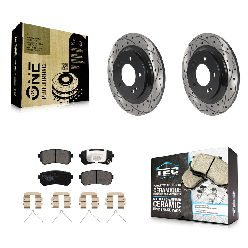 Transit Auto KDT-100952 Disc Brake Kit for 2016 Kia Optima - Rear