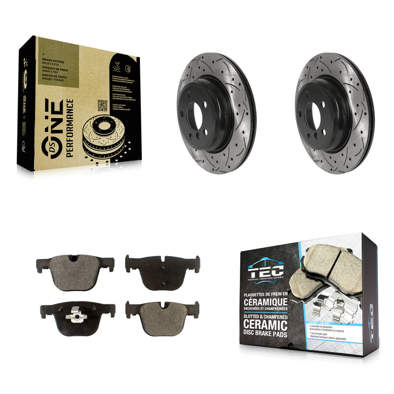 Transit Auto KDT-100953 Disc Brake Kit for 2012-2020 BMW 330i, BMW 330i GT xDrive and More - Rear