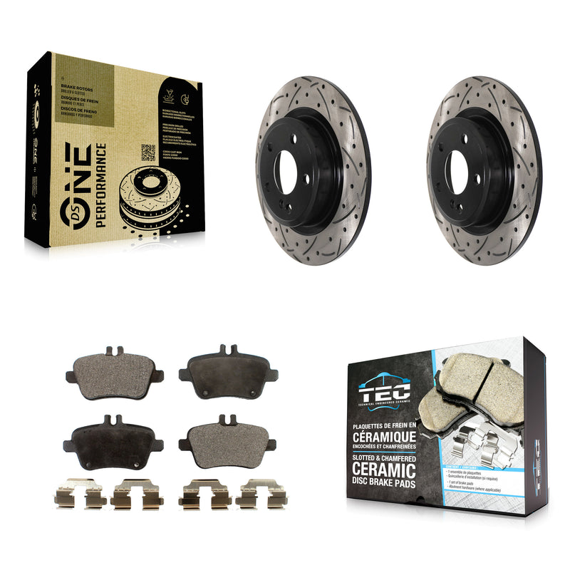 Transit Auto KDT-100956 Disc Brake Kit for 2013-2020 Mercedes-Benz CLA250, INFINITI QX30 and More - Rear