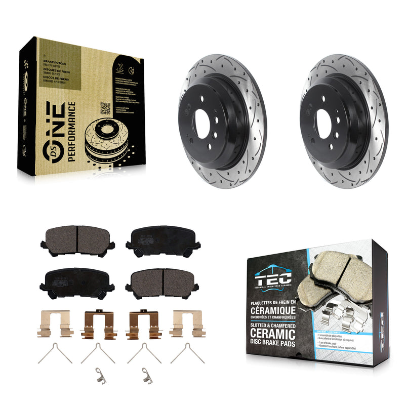 Transit Auto KDT-100961 Disc Brake Kit for 2016-2024 Honda Passport, Honda Ridgeline, Honda Pilot - Rear
