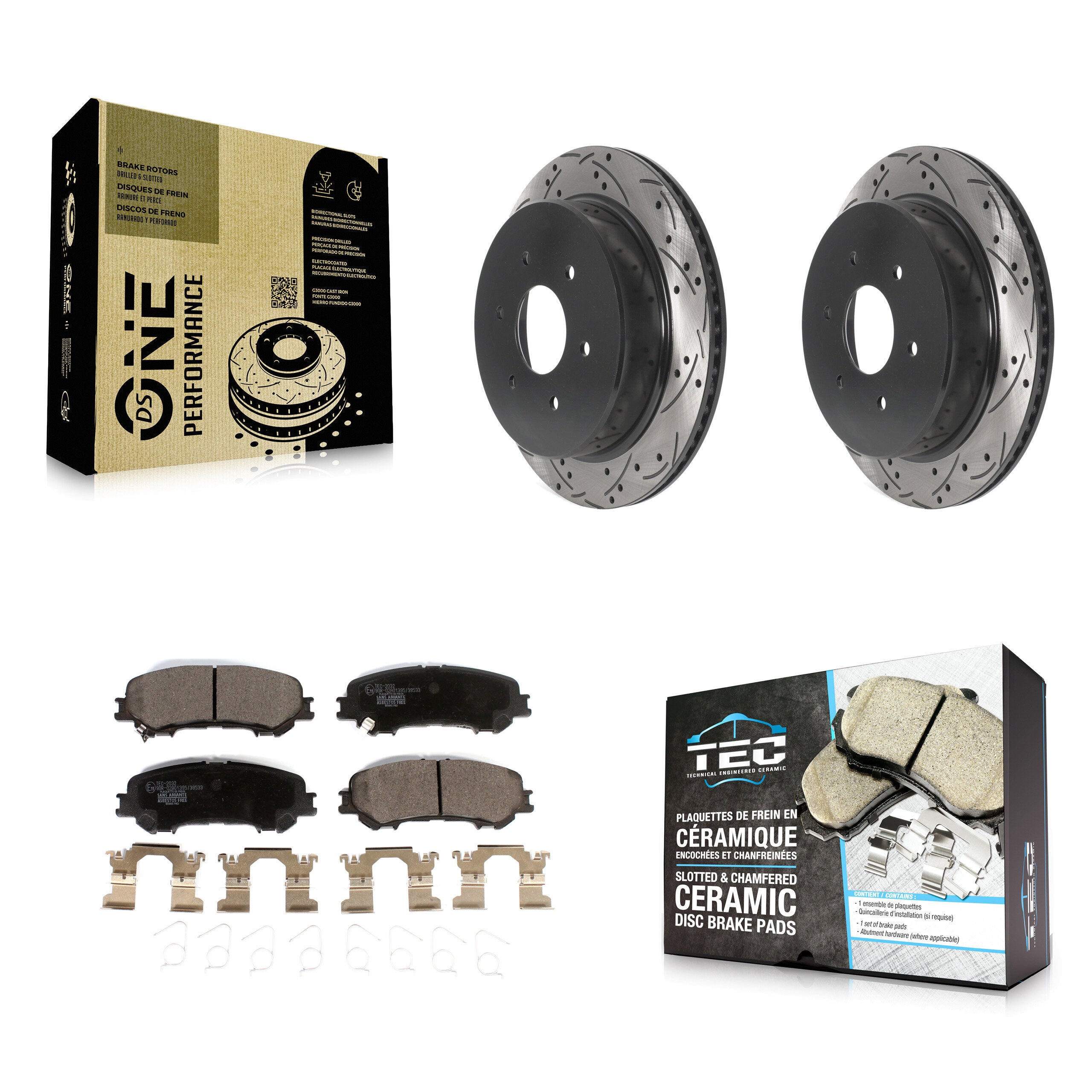 Transit Auto KDT-100962 Disc Brake Kit for 2017-2023 Nissan TITAN - Rear