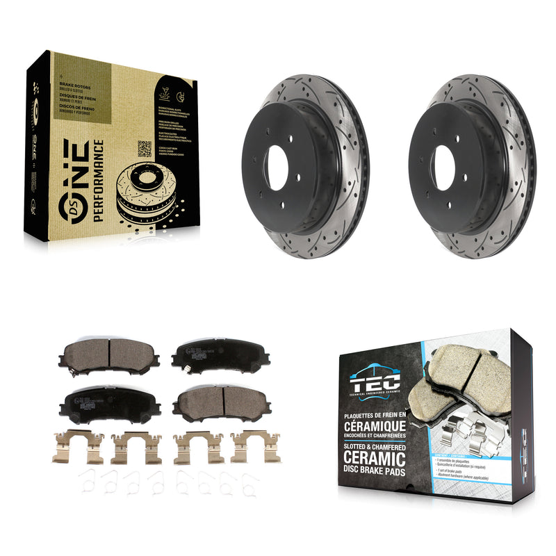 Transit Auto KDT-100962 Disc Brake Kit for 2017-2023 Nissan TITAN - Rear