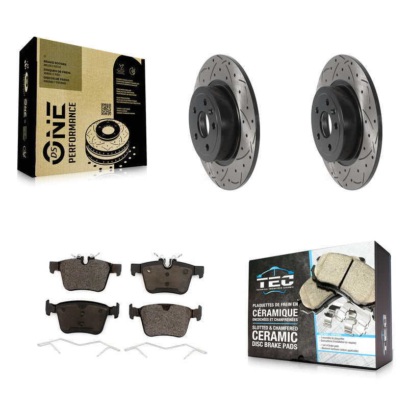 Transit Auto KDT-100965 Disc Brake Kit for 2016-2019 Land Rover Range Rover Evoque - Rear