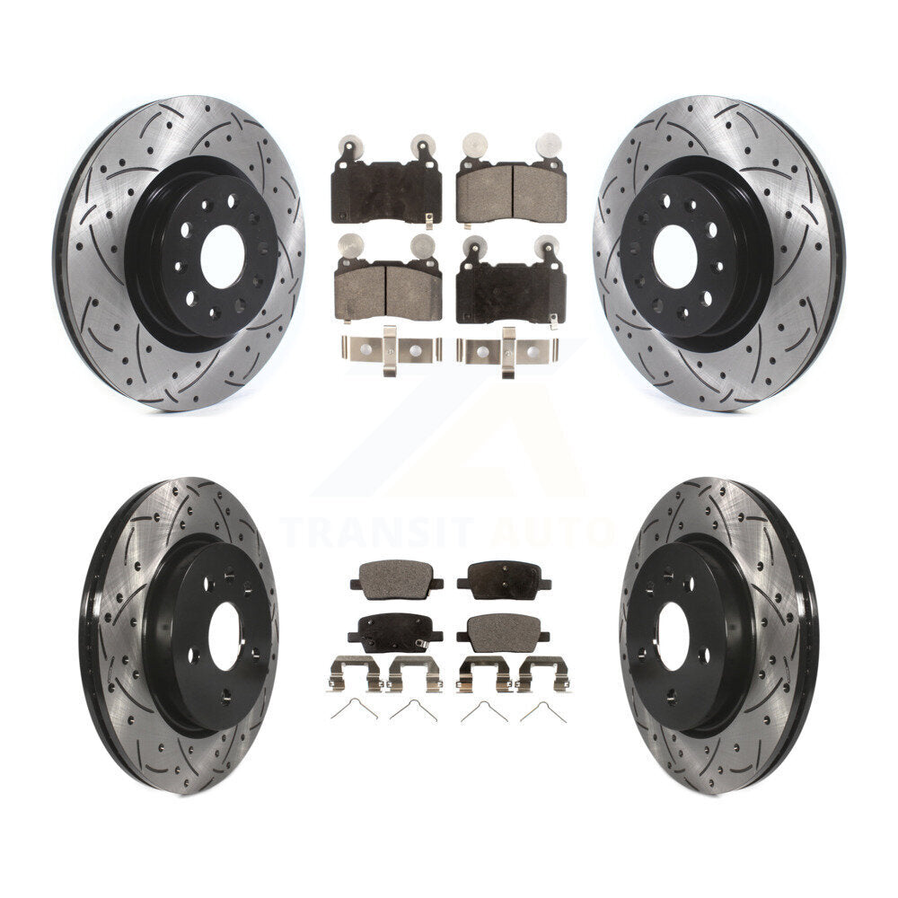 Transit Auto KDT-100977 Disc Brake Kit for 2016-2018 Cadillac CT6 - Front and Rear