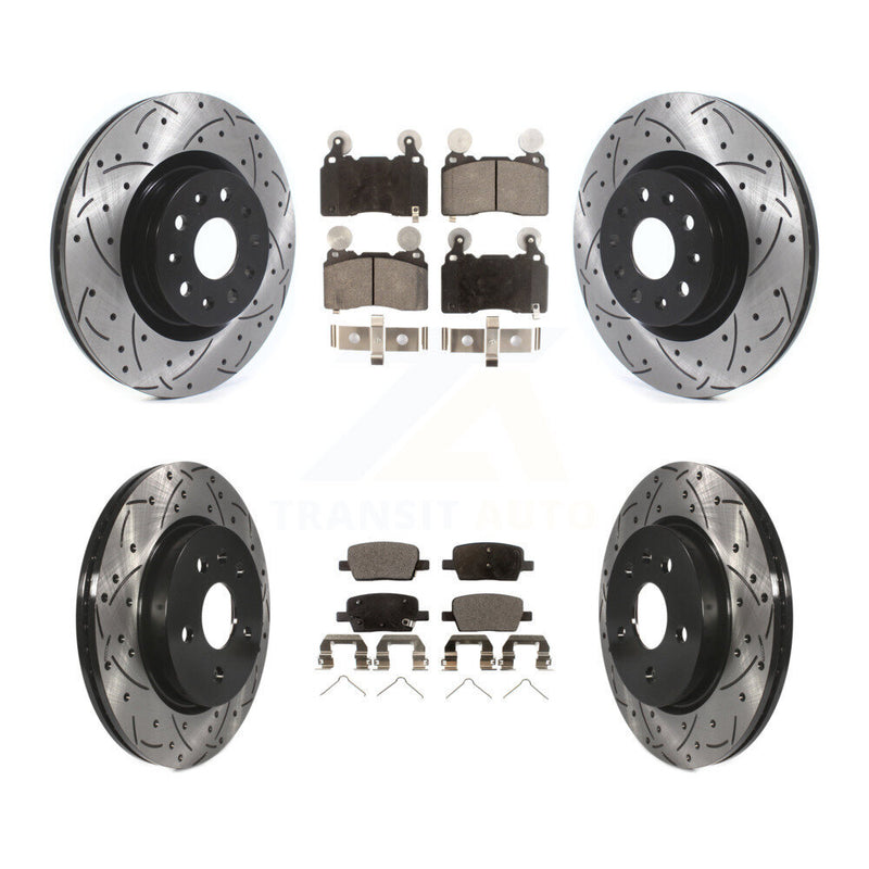Transit Auto KDT-100977 Disc Brake Kit for 2016-2018 Cadillac CT6 - Front and Rear