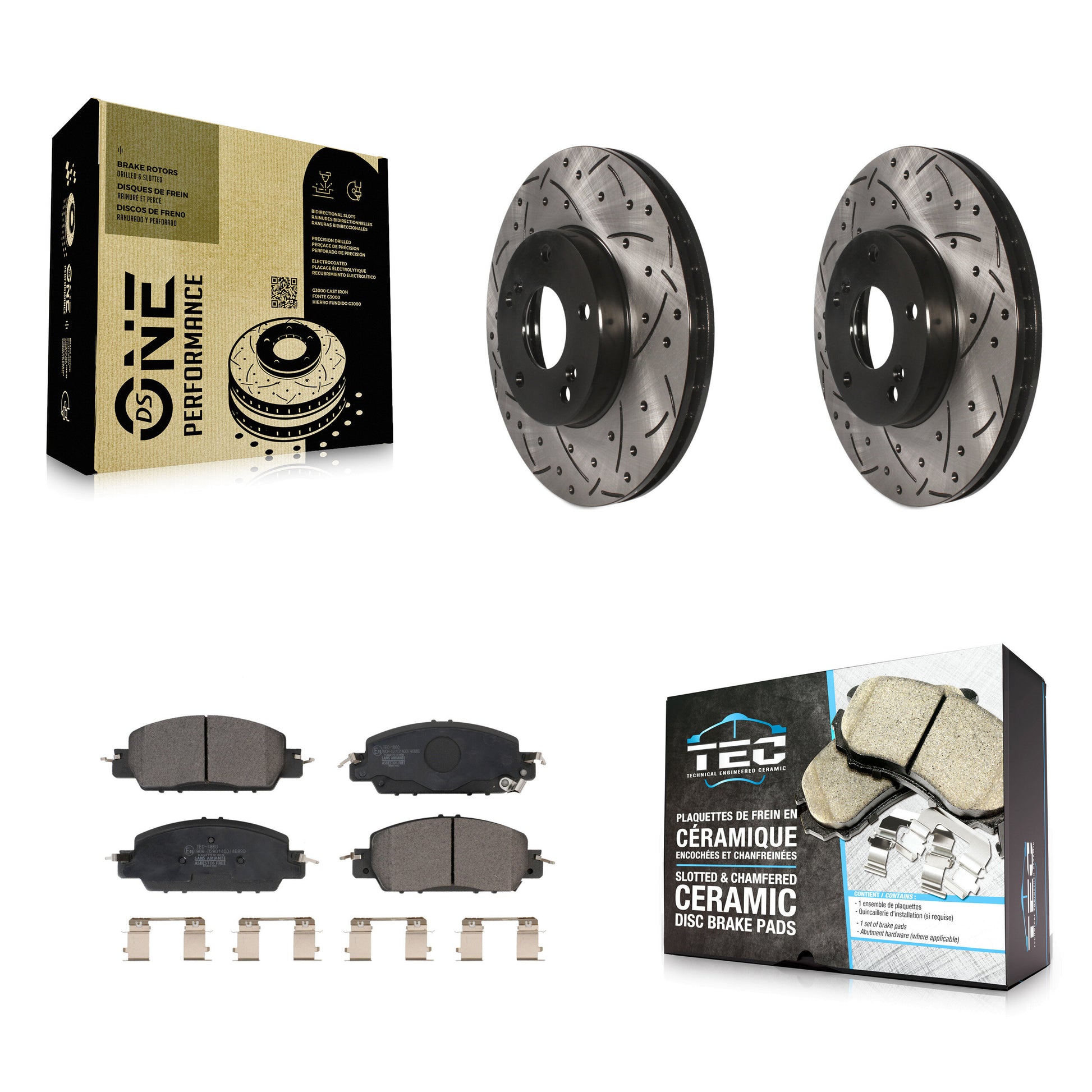 Transit Auto KDT-100982 Disc Brake Kit for 2016 Honda Accord - Front
