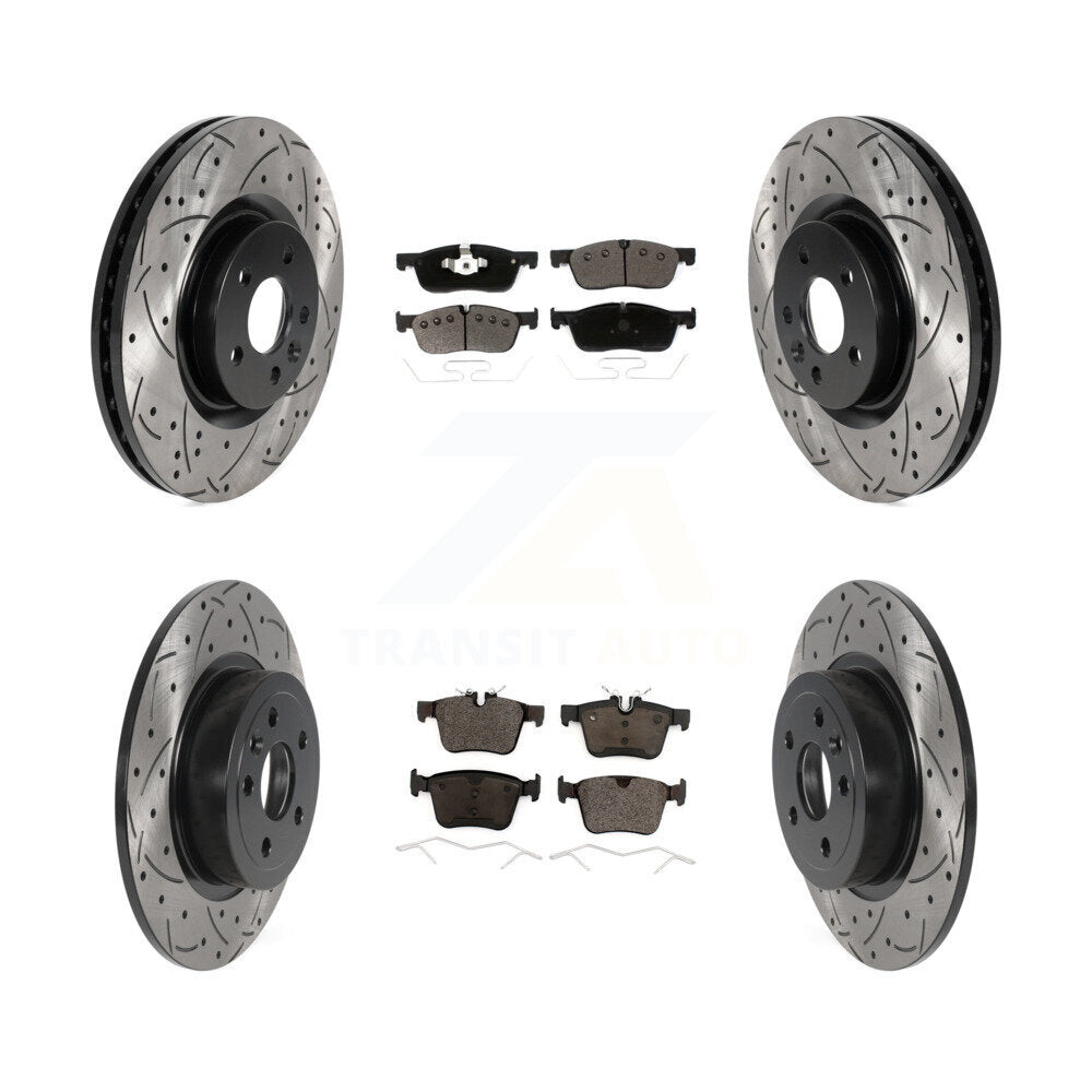 Transit Auto KDT-100991 Disc Brake Kit for 2016-2019 Land Rover Range Rover Evoque - Front and Rear