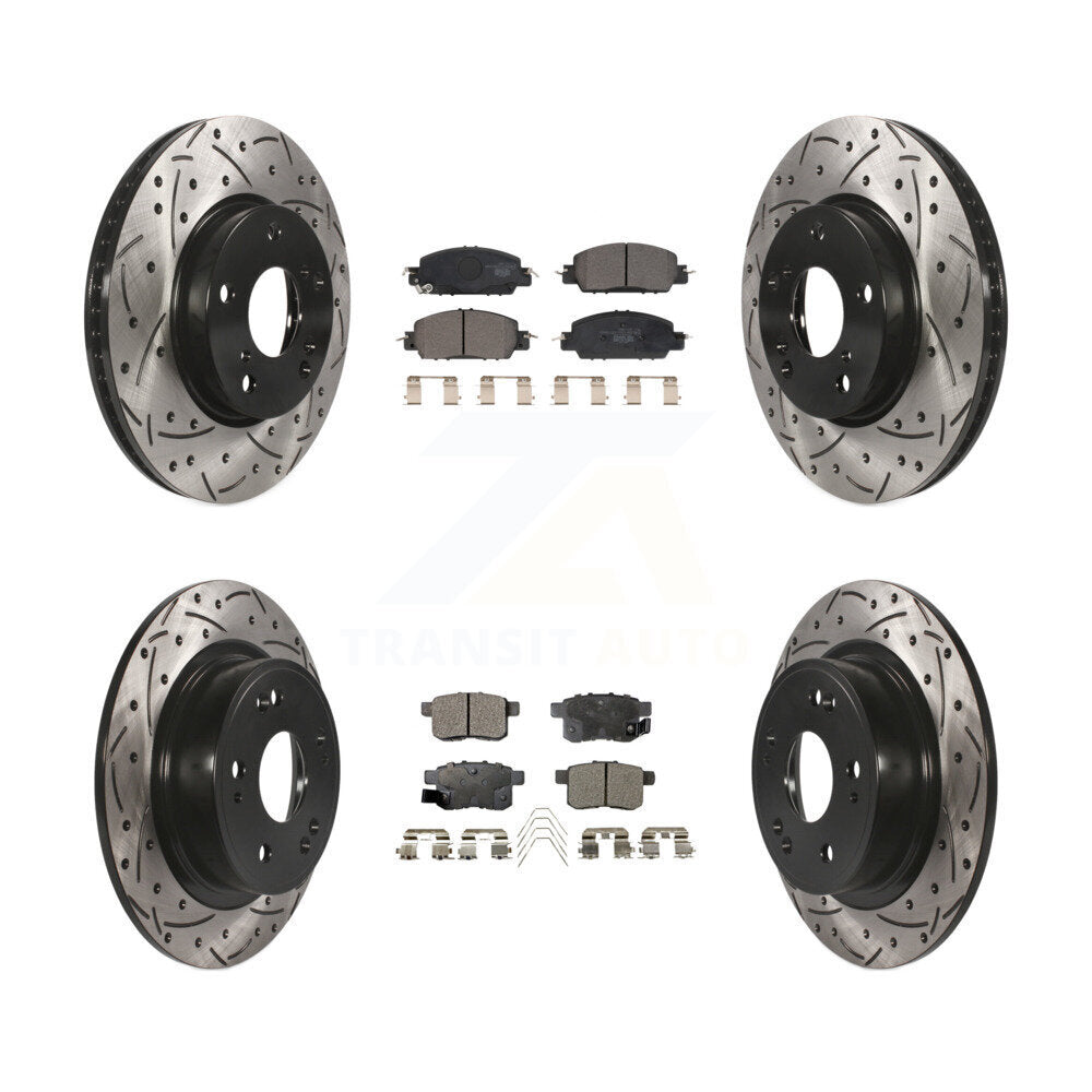 Transit Auto KDT-100994 Disc Brake Kit for 2017 Honda Accord - Front and Rear