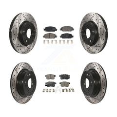 Transit Auto KDT-100994 Disc Brake Kit for 2017 Honda Accord - Front and Rear
