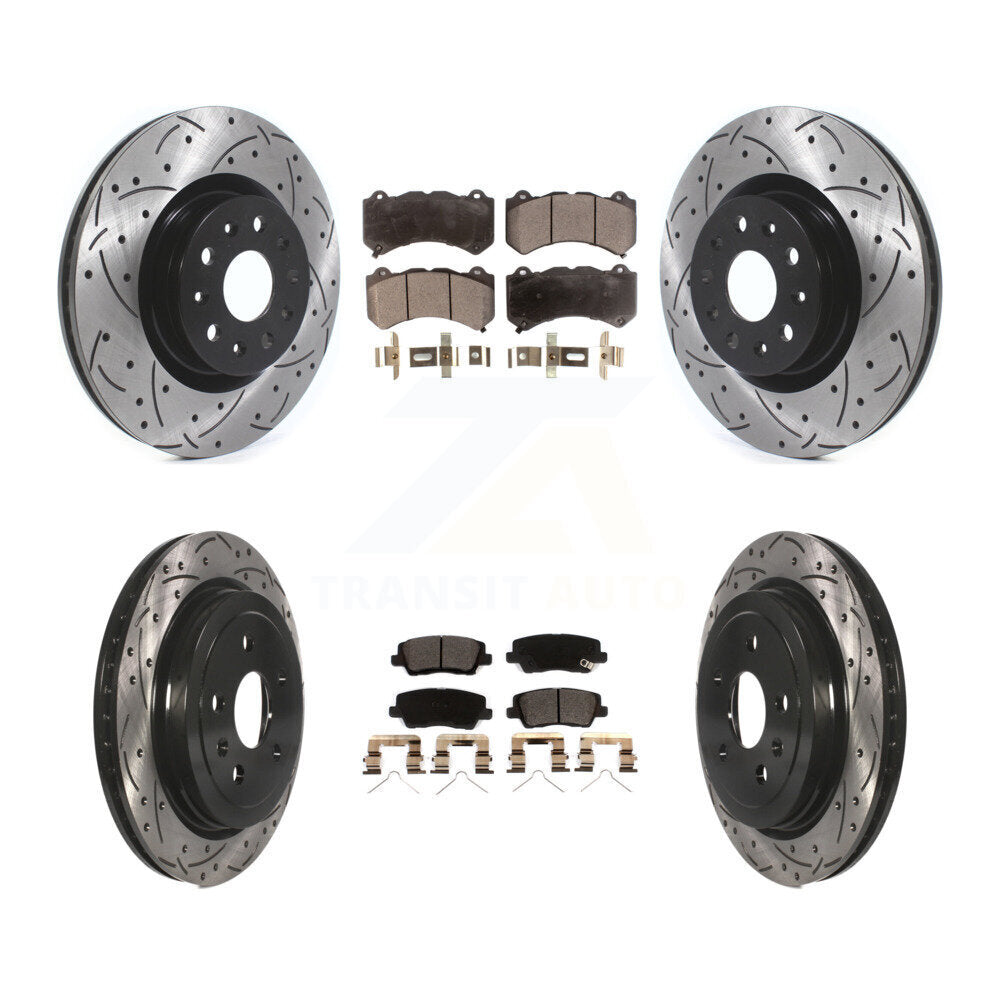 Transit Auto KDT-100996 Disc Brake Kit for 2016 Cadillac CTS - Front and Rear