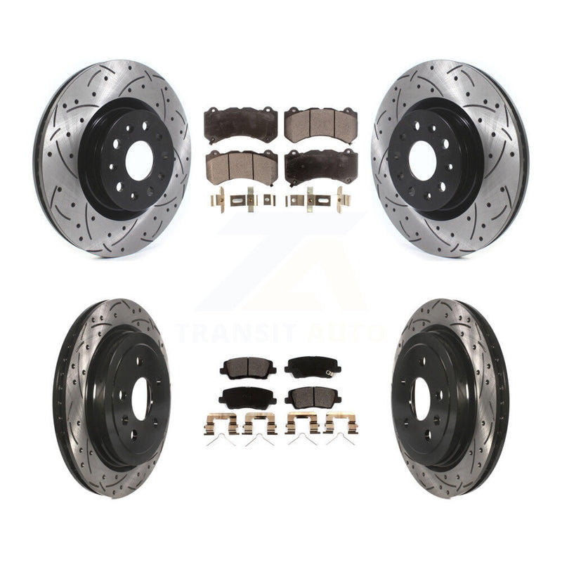 Transit Auto KDT-100996 Disc Brake Kit for 2016 Cadillac CTS - Front and Rear