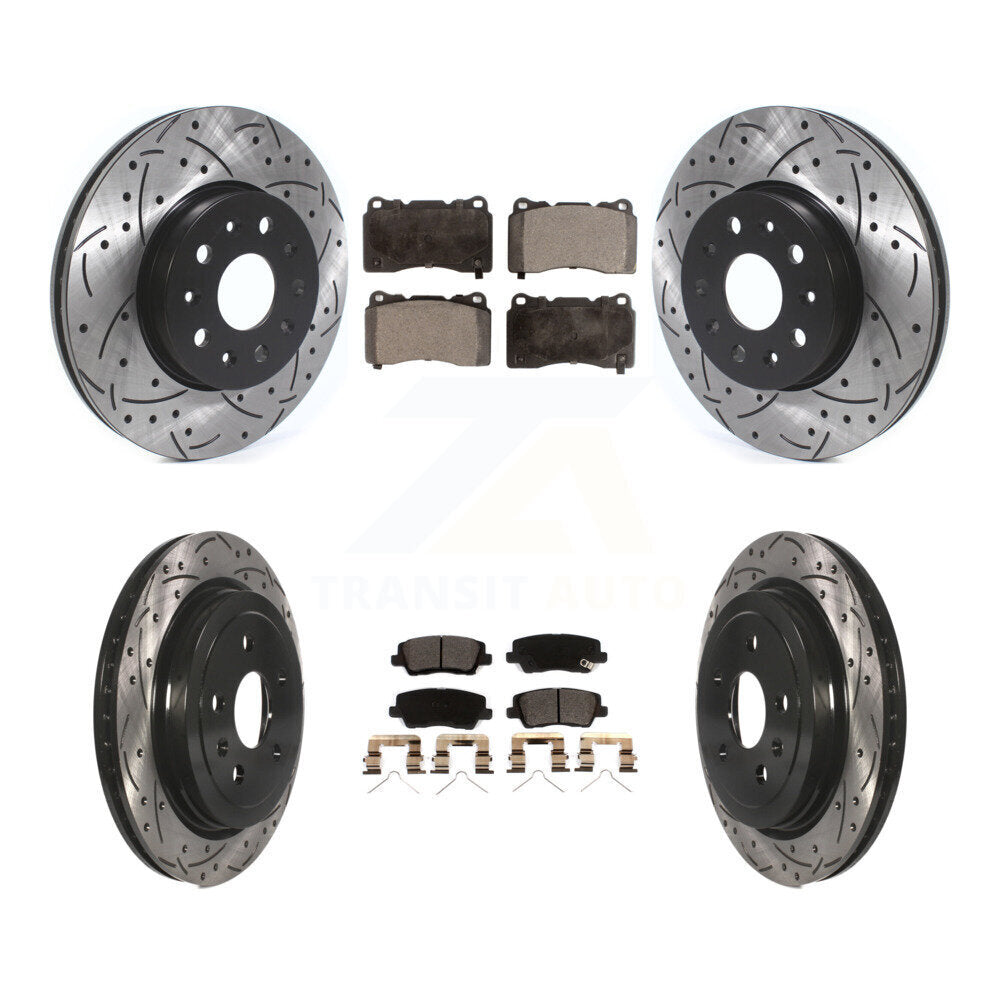Transit Auto KDT-100998 Disc Brake Kit for 2017-2019 Cadillac CTS - Front and Rear
