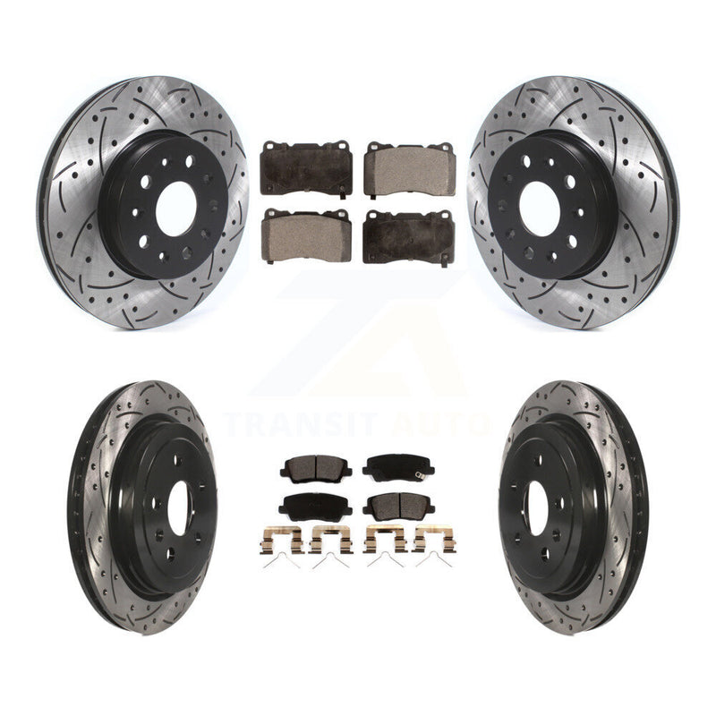 Transit Auto KDT-100998 Disc Brake Kit for 2017-2019 Cadillac CTS - Front and Rear